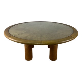 Large Safari Series Dining Table in Leather by Redwall and Rossi di Albizzate, 1970s For Sale