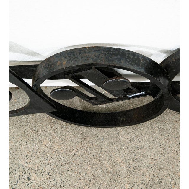 Mid Century Modern Metal Wall Sculpture Abstract Original Denmark Heavy Iron For Sale - Image 9 of 9