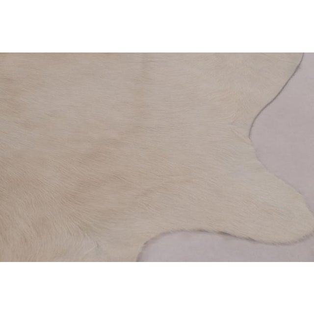 Rug & Kilim’s Large Cowhide Rug in Beige and Cream White Tones For Sale In New York - Image 6 of 9