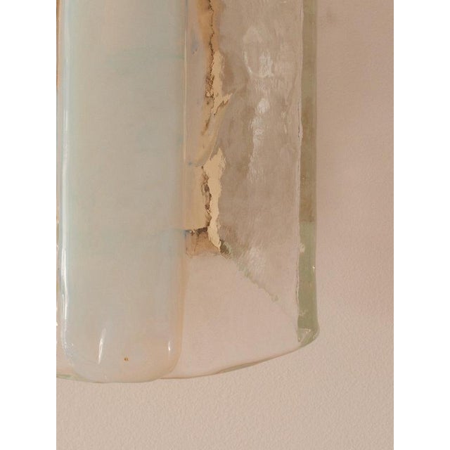 Murano Glass Wall Sconces, 1970s, Set of 2 For Sale - Image 3 of 5