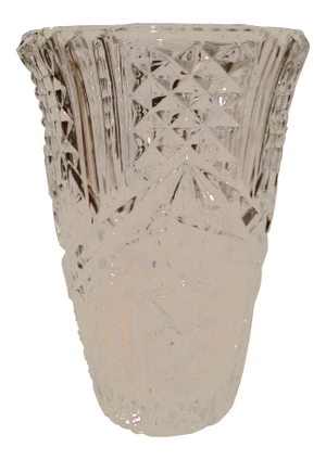 1980s Vintage Crystal Vase