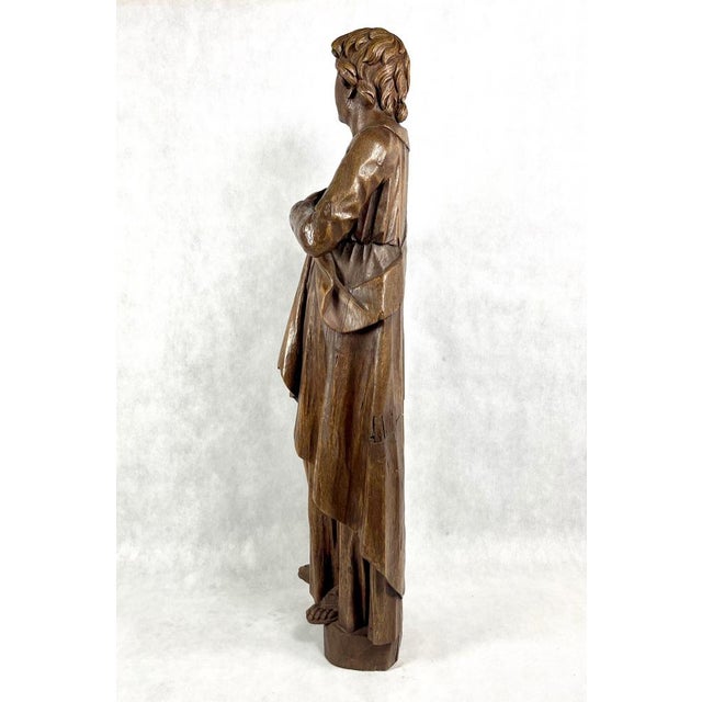 St. John the Baptist, 1800s, Oak For Sale - Image 3 of 18