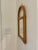 Vintage Petite Arched Rattan & Bamboo Wall Mirror For Sale - Image 9 of 12
