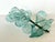 Mid-Century Modern 60s Italian Hand Blown Aqua Grapes, Set of 3 For Sale - Image 3 of 4