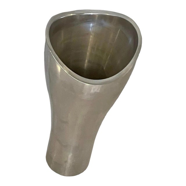 Nambe Studio Vase Silver Metal Alloy Model 6070 1994 For Sale