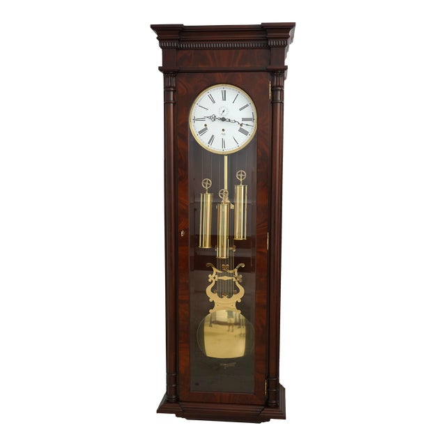 Sligh Model 743-1 Mahogany Wall Hang Clock For Sale