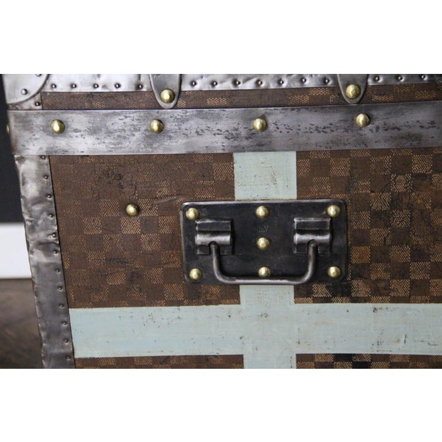 Hat Trunk in Checkered Canvas from Louis Vuitton, 1890s For Sale - Image 10 of 18