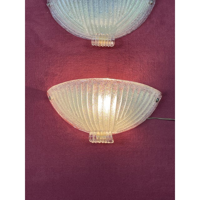 Mid-Century Murano Glass Wall Lamps, 1960s, Set of 3 For Sale - Image 6 of 18