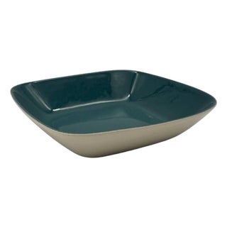 Vintage Figgjo Flint Norway Mid-Century Modern Square Ceramic Bowl For Sale