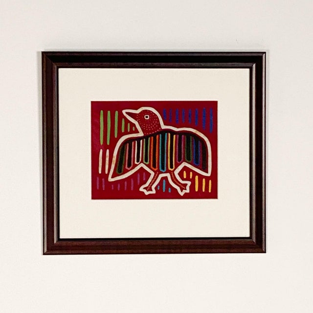 1950s Yoruba Cloth Divination Bag With Bird Decoration For Sale - Image 5 of 5