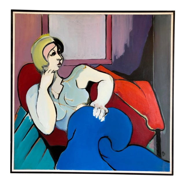 Late 20th Century Fay Singer Original Oil Painting For Sale