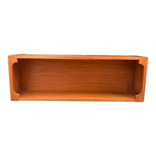 Danish Teak Wall Mounted Shelf by Pedersen & Hansen For Sale