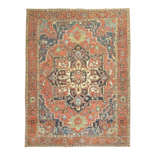 Antique Heriz Rug - 9'11" x 14'1" For Sale