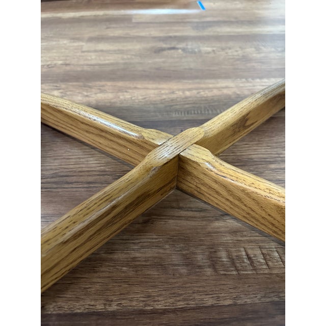 Brown Lane Perception Side Table by Warren Church | Mid Century Modern Oak | 1950s MCM For Sale - Image 8 of 8