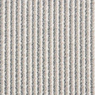 Sample - Schumacher Shoreline Stripe Fabric in Stone For Sale