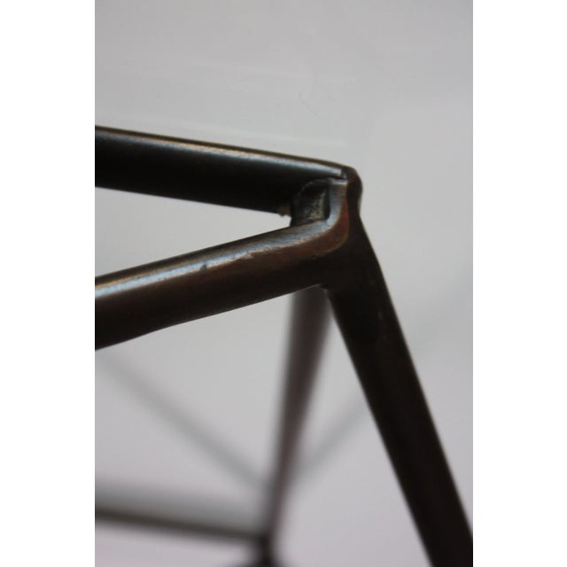 Metal Milo Baughman for Directional Geometric Bronze Coffee Table For Sale - Image 7 of 13