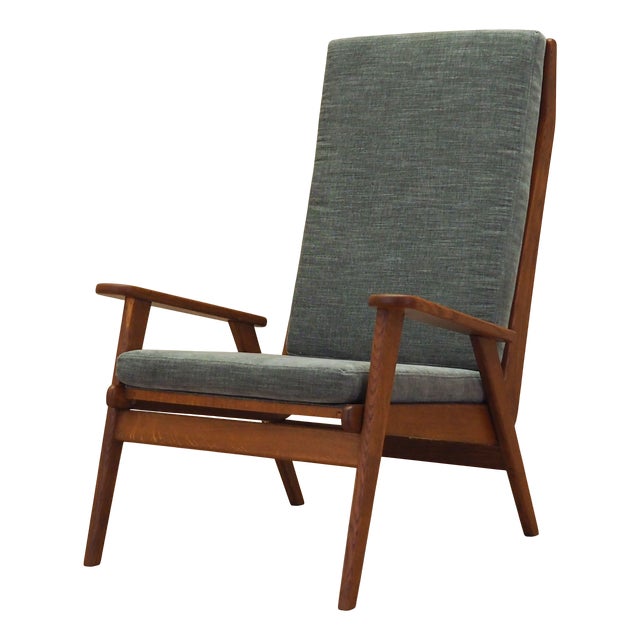 Danish Oak Armchair, 1970s For Sale
