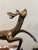1960s Mid-Century Brass Leaping Deer Sculpture on Wooden Base For Sale - Image 5 of 7