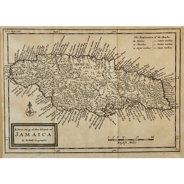 Jamaica by Herman Moll — London, 1716 (Atlas Geographicus) For Sale - Image 4 of 4