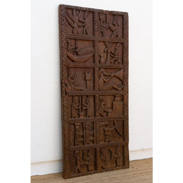 Early 20th Century Carved Yoruba Palace Door For Sale In Los Angeles - Image 6 of 8