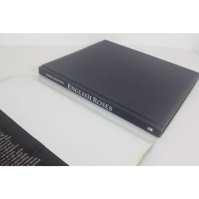 1993 David Austin’s English Roses Photographs by Clay Perry Hardcover coffee table book with black linen hard cover and...