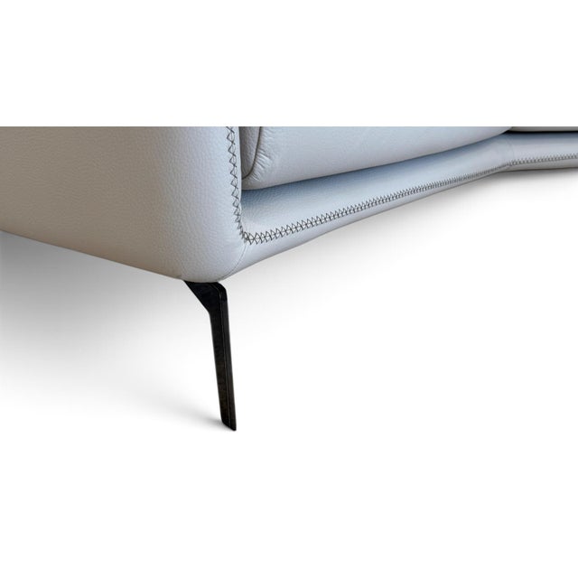 Scan Design / Gamma Italian Leather Sofa For Sale - Image 11 of 13