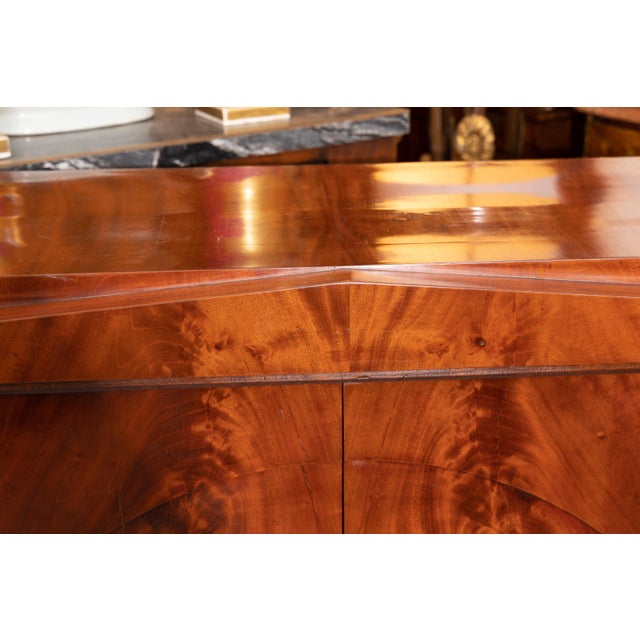 Wood French Empire Flame Mahogany Cabinet For Sale - Image 7 of 11