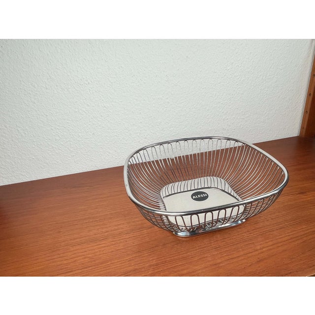 Italian Postmodern Stainless Steel Fruit Bowl from Alessi, 1980s For Sale - Image 7 of 15