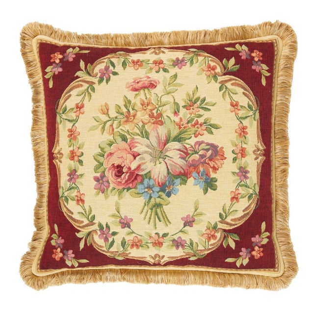 This beautiful tapestry cushion is finely woven by skilled weavers on traditional Jacquard Tapestry looms. The tapestry...