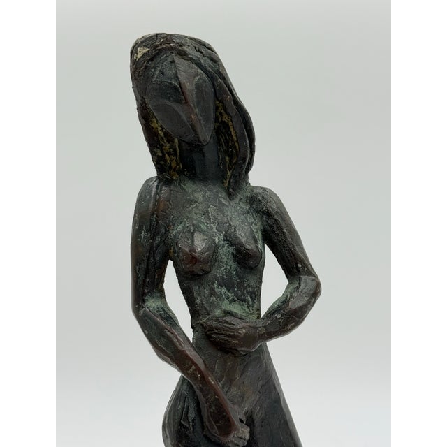 Vintage MCM Brutalist Bronze Sculpture For Sale - Image 12 of 12