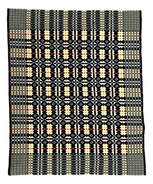 Welsch Handwoven Blanket, 1950s