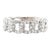 18k White Gold Link Diamond Band Ring Size 6.5 For Sale