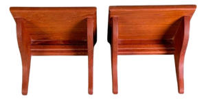 Midcentury Modern Wall Consoles in Teak, 1960, Set of 2