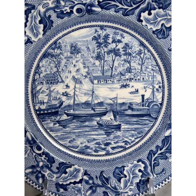 Johnson Brothers Historic America Nautical Motif Sacramento City California Plate For Sale - Image 10 of 17