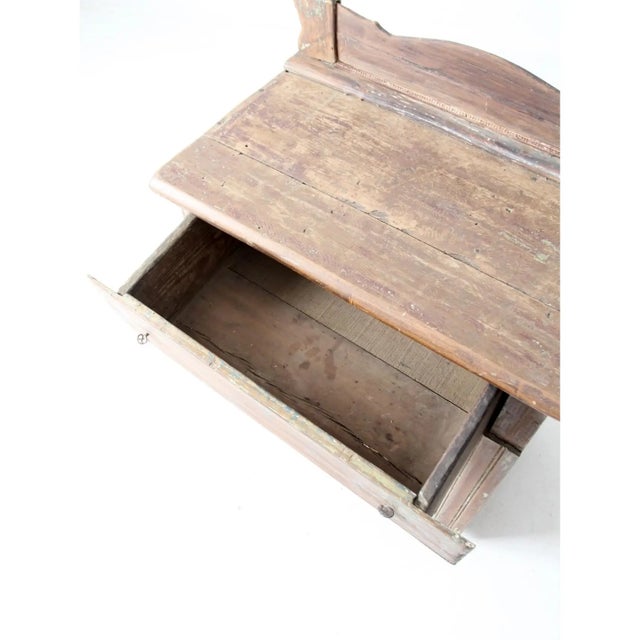 Antique Primitive Washstand Cabinet For Sale - Image 11 of 12