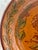 Ned Foltz 2002 Signed Redware Hand Turned and Sgraffito Decorated Large Serving Deep Rimmed Platter For Sale - Image 4 of 12