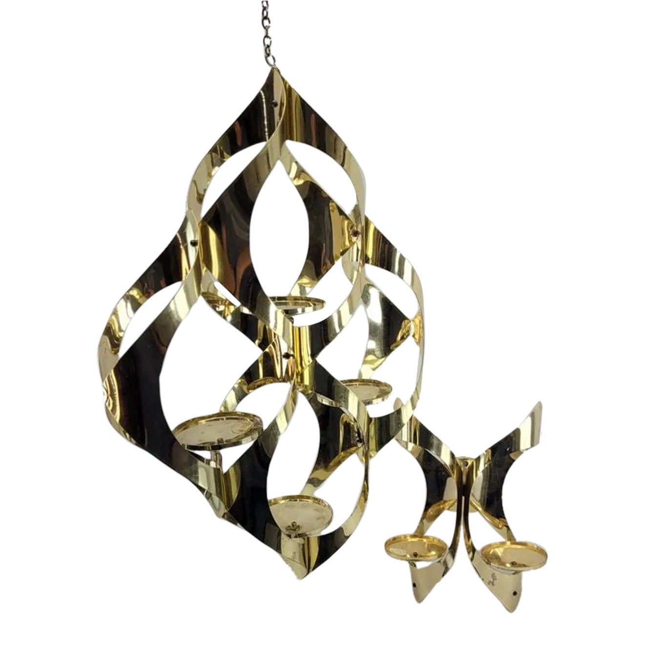 Mascot Mid Century Modern Candelabra Candle Holder/plant Hanger & Wall