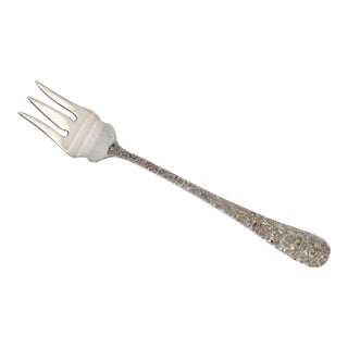 Kirk Stieff Rose Pattern Sterling Silver Serving Fork For Sale