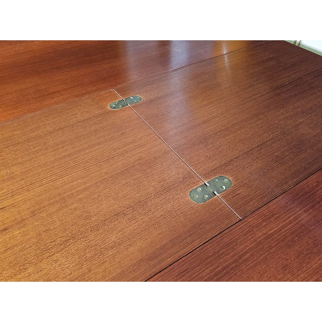 Wood Italian Teak Round Table and Chairs, 1960s, Set of 5 For Sale - Image 7 of 10