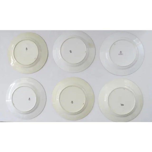Royal Worcester Royal Worcester Dinner Plates Pattern No. 8968 19th Century Davis Collamore & Co. New York - Set of 6 For Sale - Image 4 of 10