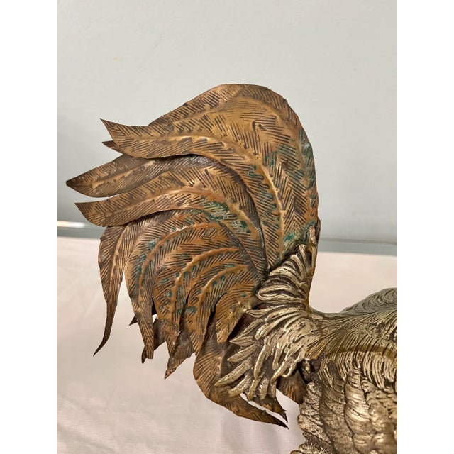 Mid 20th Century Mid 20th Century Decorative Roosters - a Pair For Sale - Image 5 of 13