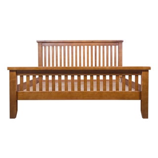 Mission Oak Slat Bed - Michael's Cherry For Sale