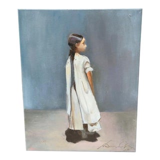 Young Child" Oil Painting by Susan Cohen For Sale