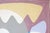 2026, Mid Century Modern Painting, Floating Organic Shapes in Playful Tones, Mauve Background, Acrylic on Paper For Sale - Image 4 of 8