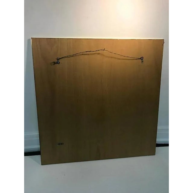 Chrome Italian Wall Mirror For Sale - Image 8 of 9