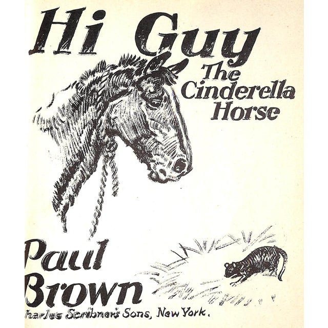 Original 1944 Pencil Drawing From Hi, Guy! The Cinderella Horse by Paul Brown 2 For Sale - Image 4 of 6