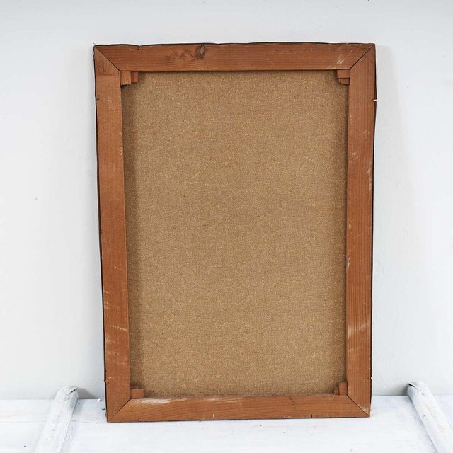 Lupi, Abstract Blue Composition, Oil on Canvas, 1970s For Sale - Image 4 of 5