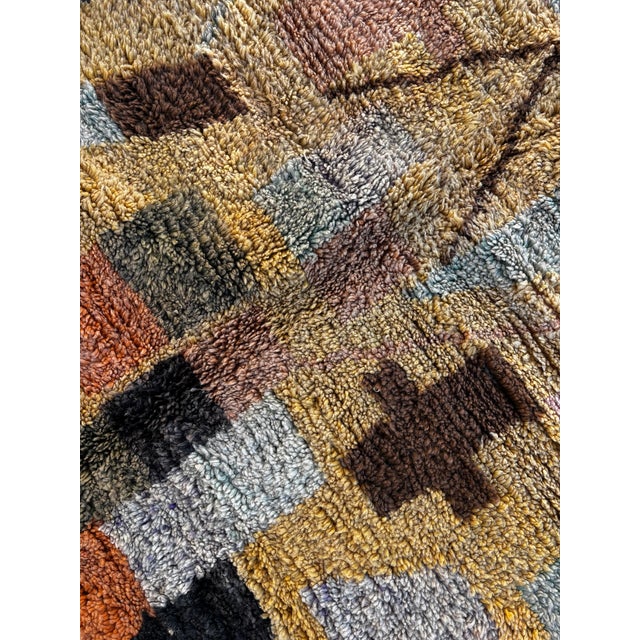 Yellow Moroccan Berber Rug, 1990 For Sale - Image 8 of 11