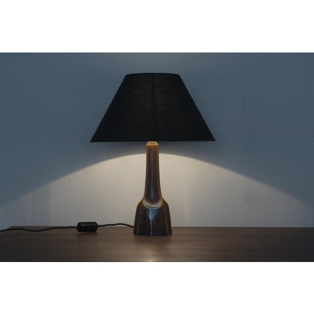 Danish Ceramic Table Lamp attributed to Einar Johansen for Søholm, 1960s For Sale - Image 6 of 7