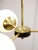 Mid-Century Modern Italian Pendant Light in Brass and Opaline Glass, 1960s For Sale - Image 10 of 17